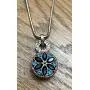 My Prime Gifts Snap Jewelry Rose Gold Rhinestone Open Halo Necklace 18'' + 3'' Ext Holds & Fits 18-20mm
