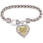 Lola Bella Gifts ''The Love Between a Father and his Daughter is Forever Charm Bracelet w Gift Box