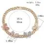 yfstyle Cuban Link Chain for Women Girls Chunky Rhinestone Hip Hop Necklace Iced Out Butterfly Choker Gold Plated Rappers Necklaces Valentine’s Day Gift for Girlfriend yfstyle Cuban Link Chain for Women Girls Chunky Rhinestone Hip Hop Necklace Iced Out Butterfly Choker Gold Plated Rappers Necklaces Valentine’s Day Gift for Girlfriend