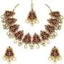 Aheli Fancy Indian Wedding Wear Enamel Necklace Earrings Set Ethnic Traditional Fashion Jewelry for Women