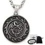 GUNGNEER Stainless Steel Triquetra Celtic Knot Dragon Pendant Necklace Keel Chain Power Protection Irish Jewelry GUNGNEER Stainless Steel Triquetra Celtic Knot Dragon Pendant Necklace Keel Chain Power Protection Irish Jewelry