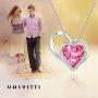 Yasvitti Angel Wing Heart Necklace Love Necklace Silver Necklace for Women Embellished with Crystal from Swarovski Angel Wing Necklace Pendant Fashion Jewelry Birthday Gifts for Women
