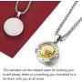FaithHeart Saint Michael/Christopher/Anthony/St. Joseph/Patrick Pendant Necklace, Stainless Steel Essential Oil Diffuser Locket Pendants Custom Engraved Saints Jewelry (Send Gift Box)