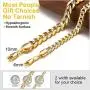 ChainsHouse Cuban Chain Necklace for Men Women Two-Tone Jewelry 6mm-10mm Wide 18K Gold Plated Curb Link Chain (18'',20'',22'',24'',26'',28'',30''), Send Gift Box
