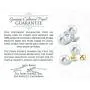 THE PEARL SOURCE 9-10mm Genuine White Freshwater Cultured Pearl Infinity Earrings for Women
