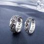 YBMYCM Skull Rings Stainless Steel Thick Vintage Retro Rings Chunky Hip Hop Ring for Men Women Ring Punk Jewelry