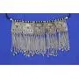 Sansar India Oxidised Gypsy Square Multicolor Tassels Choker Necklace for Girls and Women 1751