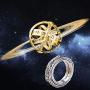 YandMe 2019 New Astronomical Sphere Ball Ring Vintage Foldable Open Cosmic Ring Best Gift for Lover