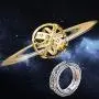 YandMe 2019 New Astronomical Sphere Ball Ring Vintage Foldable Open Cosmic Ring Best Gift for Lover