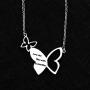 Now She Flies with Butterflies Necklace Rememberance Necklace