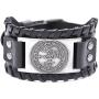 fishhook The Sigil of The Archangel Michael for Protection Courage Power and Strength Bangle Leather Bracelet