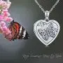 Butterfly Locket Necklace That Holds Picture ,Sterling Silver Photo Necklace Heart Locket Jewelry for Women Gift Butterfly Locket Necklace That Holds Picture ,Sterling Silver Photo Necklace Heart Locket Jewelry for Women Gift