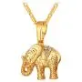 Lucky Elephant Pendant 18k Gold Plated/Platinum Plated Rhinestone Crystal Necklace Lucky Elephant Pendant 18k Gold Plated/Platinum Plated Rhinestone Crystal Necklace