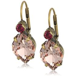 Sorrelli Navette Drop Earrings, Antique Gold-Tone Finish, Radiant Sunrise