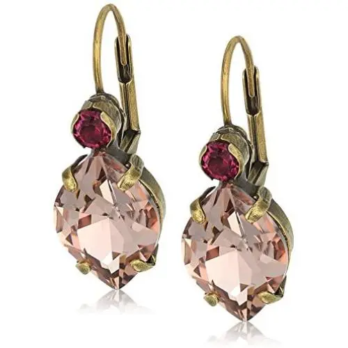 Sorrelli Navette Drop Earrings, Antique Gold-Tone Finish, Radiant Sunrise Sorrelli Navette Drop Earrings, Antique Gold-Tone Finish, Radiant Sunrise