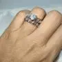 ringheart 2 Rings Couple Rings White Gold Filled Heart Cut Cz Red Rhinestone Womens Wedding Ring Sets Stainless Steel Man Ring Band ringheart 2 Rings Couple Rings White Gold Filled Heart Cut Cz Red Rhinestone Womens Wedding Ring Sets Stainless Steel Man Ring Band