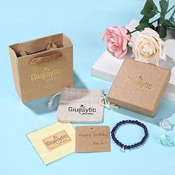 Gifts for 13 Year Old Girl Amethyst Bead Bracelet with Sterling Silver Heart Charm 13th Birthday Gifts for Girls with Card and Gift Box