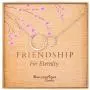 Friendship for Eternity Necklace - Sterling Silver Interlocking Infinity 2 Circle Necklace Gift Jewelry for Best Friend