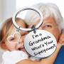 PENQI Grandma Keychain Grandma Birthday Gift Im A Grandma Whats Your Superpower Keychain Gigi Nana Mimi Grandma Gift from Grandkids