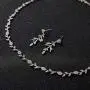 SWEETV Cubic Zirconia Wedding Jewelry Sets for Brides Birdesmaid, Crystal Leaf Vine Bridal Earrings and Necklace Set for Women, Gifts SWEETV Cubic Zirconia Wedding Jewelry Sets for Brides Birdesmaid, Crystal Leaf Vine Bridal Earrings and Necklace Set for Women, Gifts