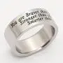 AGR8T Mens Ring You are Braver Stronger Smarter Than You Think Stainless Steel Charm Jewelry AGR8T Mens Ring You are Braver Stronger Smarter Than You Think Stainless Steel Charm Jewelry