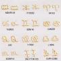 Nanafast Zodiac Necklace Stud Earrings Set, Adjustable Stainless Steel Constellation Crescent Moon Necklace, Creative Glow Horoscope Astrology Pendant Necklace for Women Girls Valentines Birthday Gift