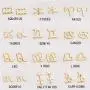 Nanafast Zodiac Necklace Stud Earrings Set, Adjustable Stainless Steel Constellation Crescent Moon Necklace, Creative Glow Horoscope Astrology Pendant Necklace for Women Girls Valentines Birthday Gift