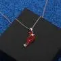 WUSUANED Red Cardinal Memorial Necklace Cardinal Bird Jewelry Loss of Loved One Sympathy Gift