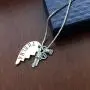 MayLove 2pcs Bonnie Clyde Pistol Gun Partner Necklace Broken Heart Pendant Chain Couple Jewelry