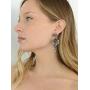 Mariell Vintage Black and Grey Crystal & CZ Chandelier Dangle Earrings for Fashion, Prom, Bridesmaids