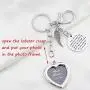 KUIYAI Memory Keychain for Loss Picture Frame Keychain You Left Me Beautiful Memories Keychain in Memory of Jewelry Gift Remembering Loss of One You Loved