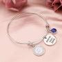 AKTAP Zeta Amicae Pendant Bracelet Amicae Since 1848 Sorority Jewelry Soror Sisters Gift for Women Girls