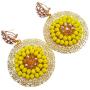 aczuv African Beads Jewelry Set Nigerian Wedding Necklace and Earrings for Women