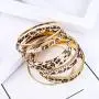 Baoqin Leopard Bangle Bracelets for Women - Multi Layers Casual Bracelet for Girls Women