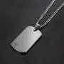 | Crucible Tungsten Carbide Diamond Dog Tag Pendant Curb Chain Necklace - 24'' | Crucible Tungsten Carbide Diamond Dog Tag Pendant Curb Chain Necklace - 24''