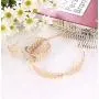 Finrezio 3PCS Greek Goddess Headband Arm Cuff Hair Pins Bridal Jewelry Set Roman Laurel Leaf Branch Crown Armlet Upper Arm Band Bracelet Adjustable