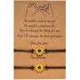 Poneneo Best Friend Bracelet Sunflower Bracelet for Girls Women Couples,Pinky Promise Bracelet Friendship Bracelet for 2 Adjustable Matching Bracelets Friendship Gifts