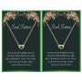 Your Always Charm Best Friend Necklace for 2 Soul Sisters Best Friend Birthday Gift