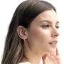 PAVOI 14K Gold Plated 925 Sterling Silver Post Cubic Zirconia Hoop Earrings 30/15mm