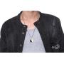 VNOX Chinese Philosophy Taoist Symbol Yin-Yang Taichi Yoga Stainless Steel Rhinestone Pendant Necklace