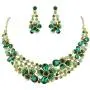 EVER FAITH Austrian Crystal Hibiscus Flower Necklace Earrings Set EVER FAITH Austrian Crystal Hibiscus Flower Necklace Earrings Set