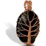 Black Agate Stone/Rock Green Aventurine Stone Tree of Life Pendant for Women, Spiritual Healing, Multi-Purpose Jewelry Necklace for Men/Chakra Keychain/for Promoting Positive and Metaphysical Energy