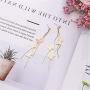 Cute Long Tassel Butterfly Earrings for Women Girls Gold Butterfly Crystal Dangle Drop Earrings Jewelry