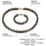 MPRAINBOW Stainless Steel 6MM/8MM Width Punk Cool Bike Motorcycle Link Chain Bracelet & Necklace Sets Gift for Men Women,Hip Hop Jewelry