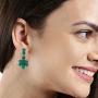 Efulgenz Boho Vintage Antique Ethnic Gypsy Indian Oxidized Silver Crystal Cubic Zirconia Bridal Necklace Earrings Jewelry Set