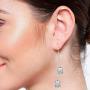Efulgenz Boho Vintage Antique Tribal Indian Oxidized Silver Jhumka Tassel Dangle Statement Hook Earrings Jewelry