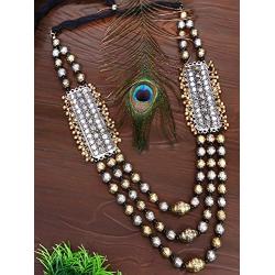 Crunchy Fashion Bollywood Traditional Indian/Bohemian Style Afgani Oxidised Silver Boho Gypsy Tribal Handmade Jewelry Necklace for Women