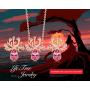 CDE ''Tree of Life Jewelry Set Embellished with Crystals from Swarovski Pendant Necklaces and Earrings Gifts for Women