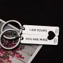 Ikunne Couple Keychain Gifts for Girlfriend Boyfriend I am Yours You are Mine/She& He Swiped Right Keychian Sets Couples Jewelry Gift for Valentines Day Anniversary