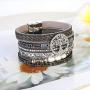 JAOYU Leather Bracelet for Women Cuff Bracelets Crystal Bangle Handmade Wristband Braided Jewelry Bohemian Gift for Teen Girls